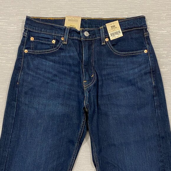 Levi's 505 Jeans Mens 30 x 32 Straight Leg Regular Fit Dark Wash Denim Pants - Picture 11 of 16